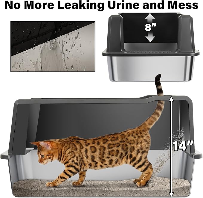 XXXL Stainless Steel Litter Box - Image 3