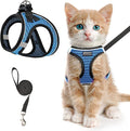 Cat Harness and Leash for Walking Escape Proof, Adjustable Kitten Vest Harness by SALFSE
