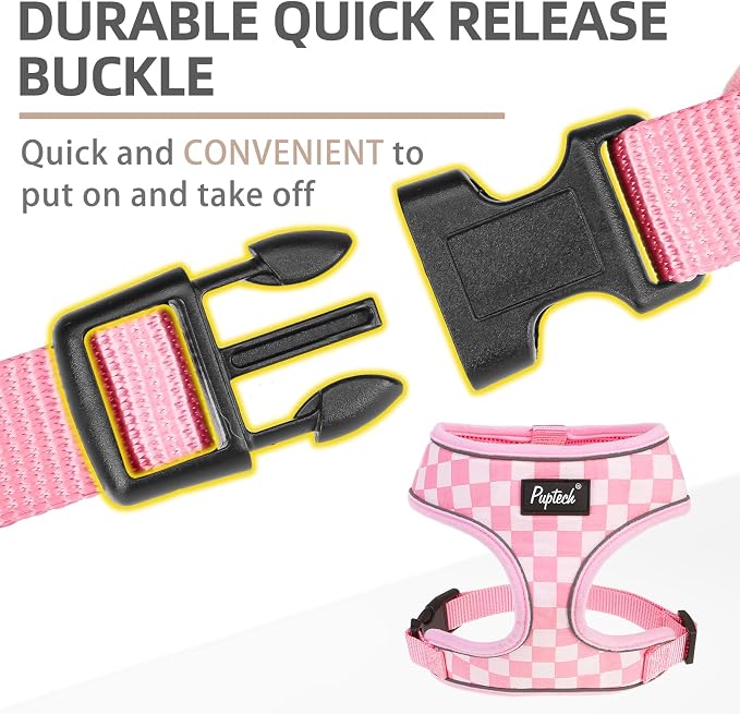 PUPTECK Soft Mesh Dog Harness and Leash Set Pet Puppy Cat Comfort Padded Vest - Image 4