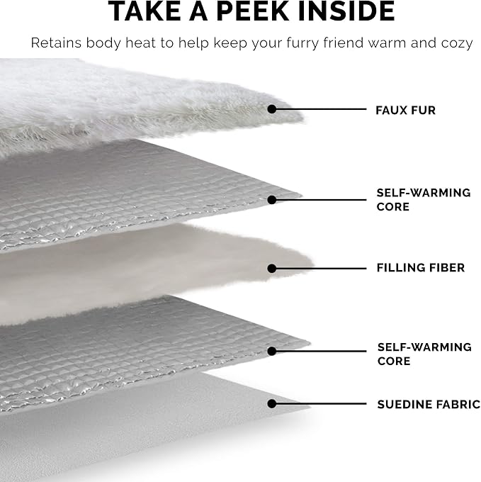 Furhaven Self-Warming Cat Bed for Indoor Cats, 4-Beds-in-1 & Washable - Image 9