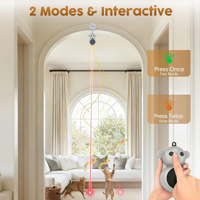 Interactive Cat Toys for Indoor Cats: 2 in 1 Laser Pointer Cat Toy - Image 3