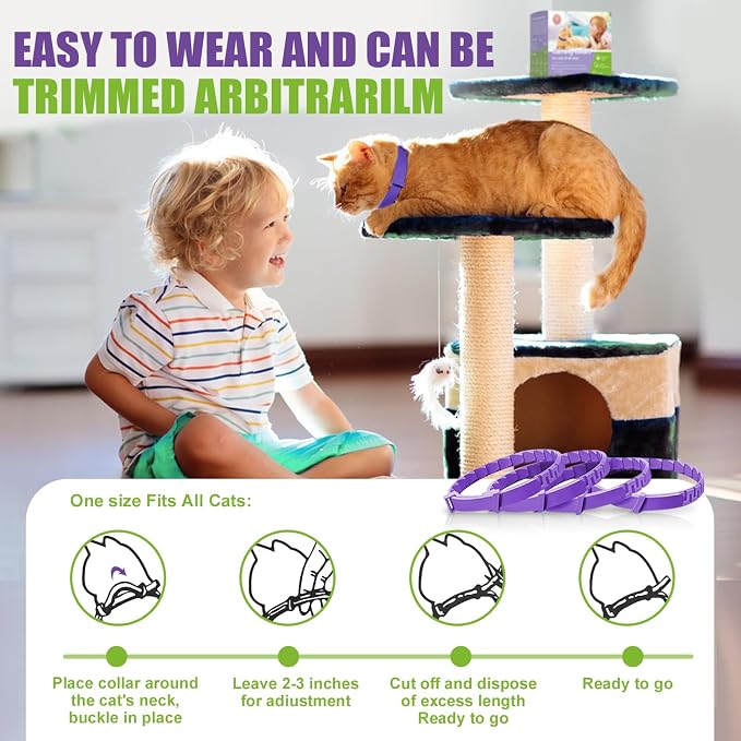 Calming Collar for Cats | Calming Cat Collars Adjustable Soother Anxiety Relief - Image 6