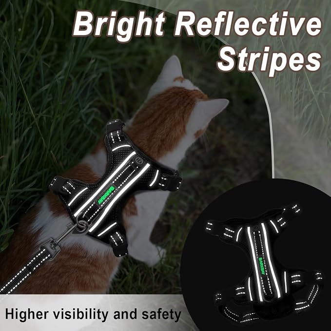 Cat Harness and Leash Set for Walking Escape Proof for Small Large cat Kitten - Image 4
