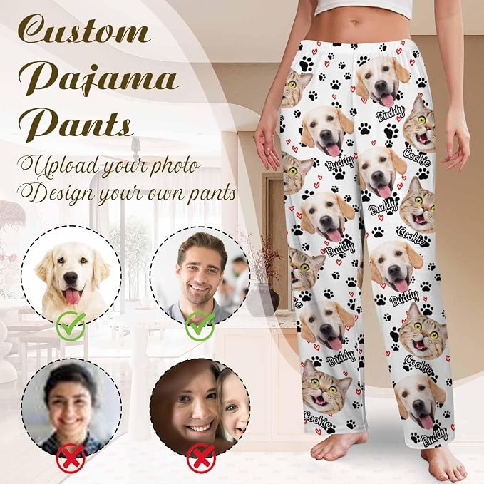Custom Couple Pajama Pants Sock - Image 3