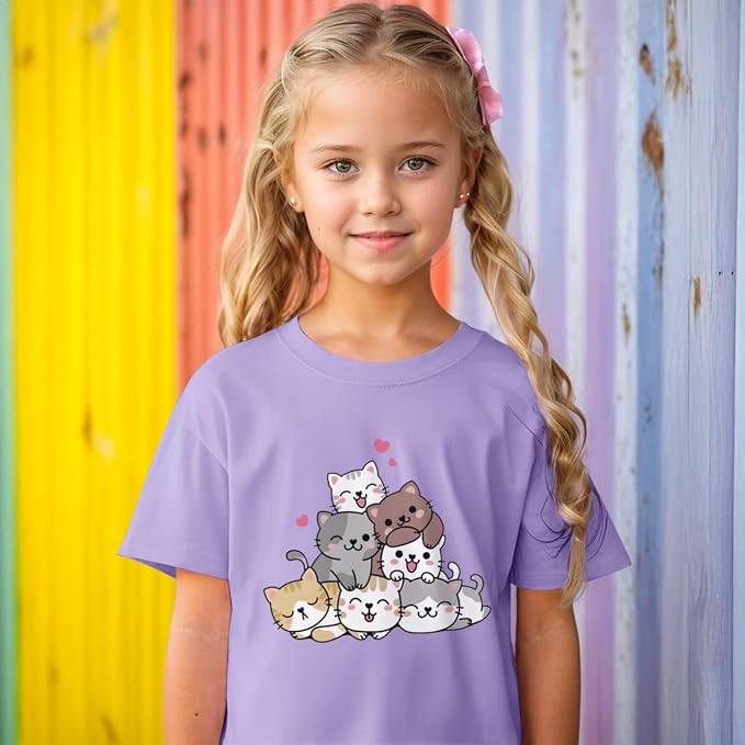 KEEVICI Cute Cartoon Cat Shirts - Image 6