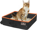 HiCaptain Portable Cat Travel Litter Box, Collapsible Cat Litter Carrier Tray by HiCaptain