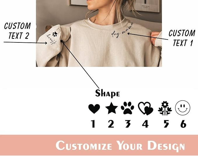 Custom Dog Mama Sweatshirt - Image 4