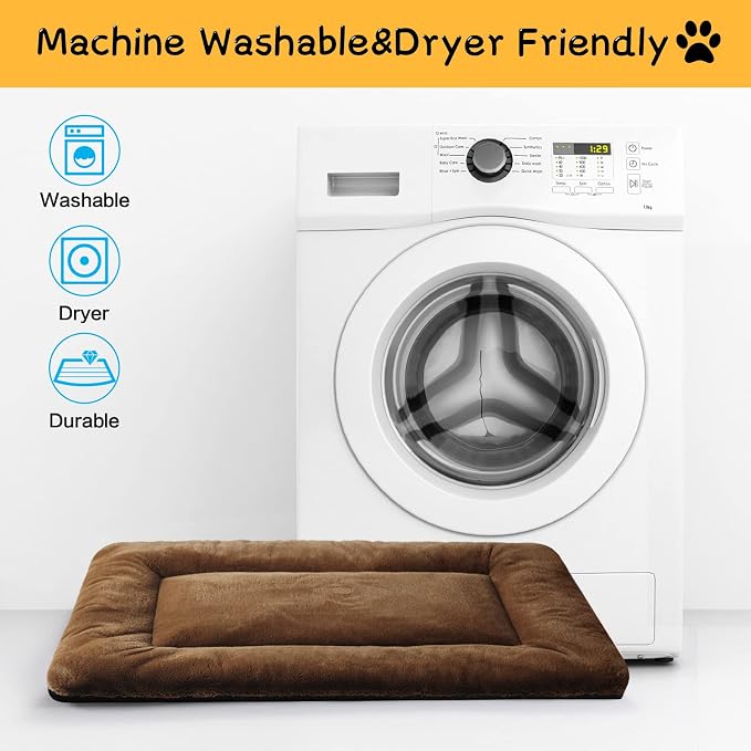 Dog Beds Crate Pad for Large Dogs Ultra Soft Dog Crate Bed Washable & Anti-Slip - Image 5