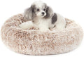 Bedfolks Calming Donut Dog Bed, 23 Inches Round Fluffy Dog Beds by Bedfolks