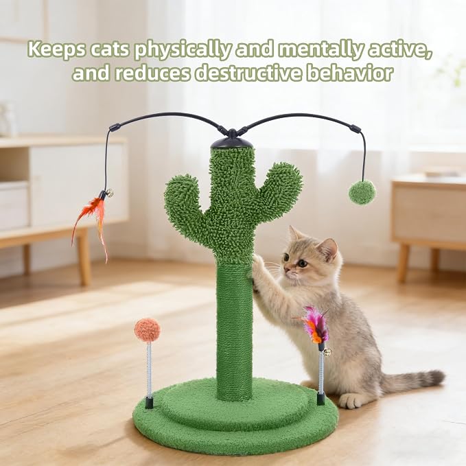YUNIQUE Cactus Cat Scratching Post - Image 5
