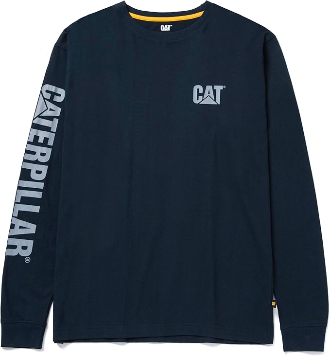 Caterpillar Trademark Banner Long Sleeve Tee Shirts by Caterpillar+Workwear