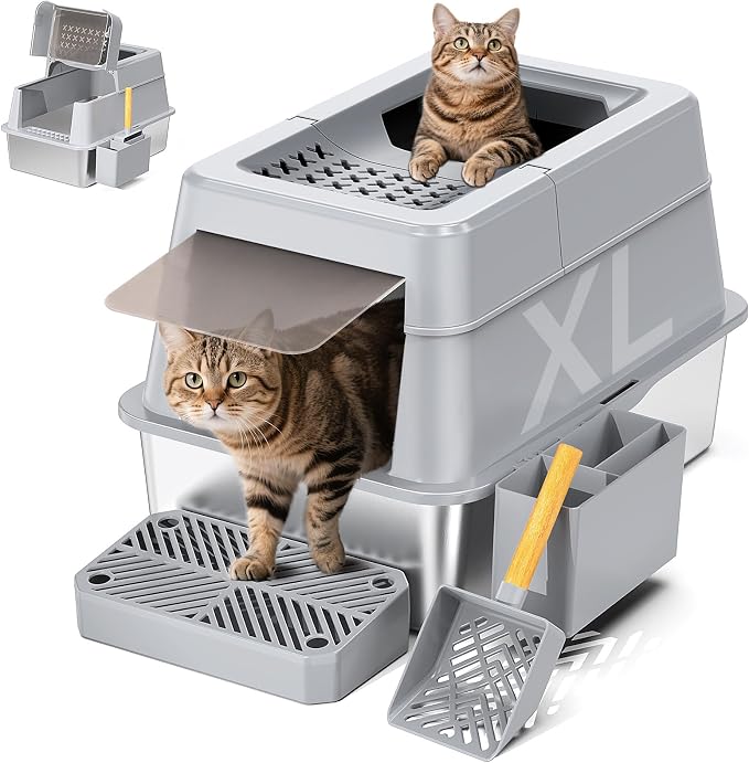 Stainless Steel Litter Box by Mutrelenx