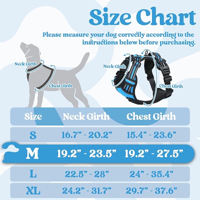 rabbitgoo Dog Harness Medium Sized, No Pull Pet Harness - Image 2