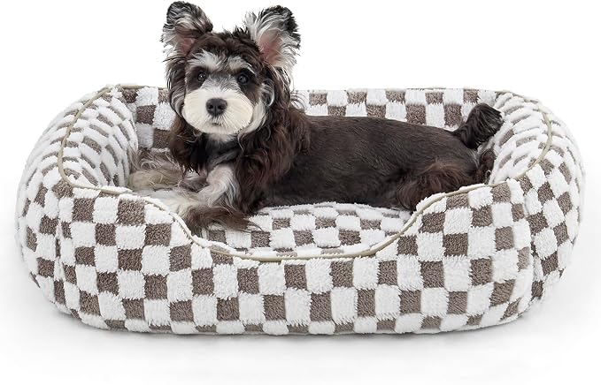 JOEJOY Dog Beds for Small Dogs -Cute Cat Beds for Indoor Cats Calming Pet Beds by JOEJOY