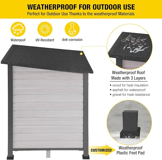 Aivituvin Large Dog House Outdoor Indoor Weatherproof Dog House - Image 5