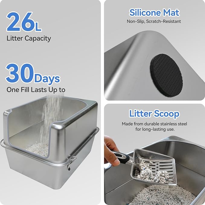 Stainless Steel Litter Box - Image 5