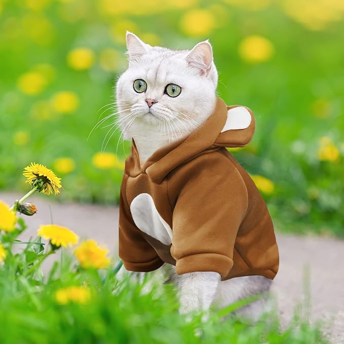 Small Dog Hoodie Soft Warm Fleece Fall Winter Dog Clothes Cute Puppy Sweaters - Image 6
