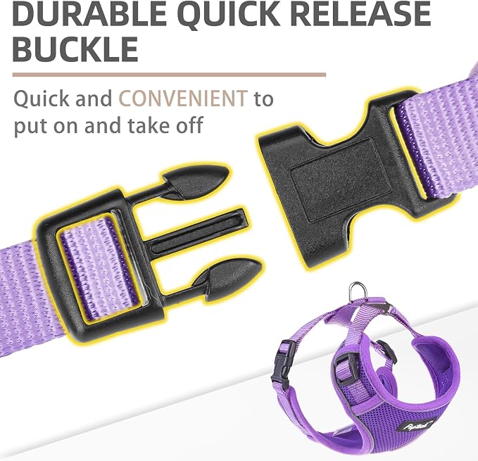 PUPTECK Small Dog Harness and Leash Set, No Pull Adjustable Puppy Cat Harness - Image 4