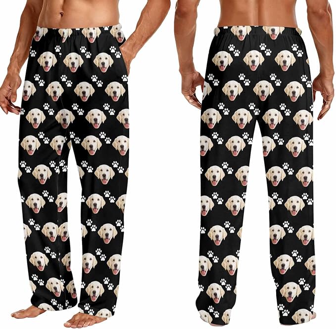 Custom Couple Pajama Pants Sock - Image 3