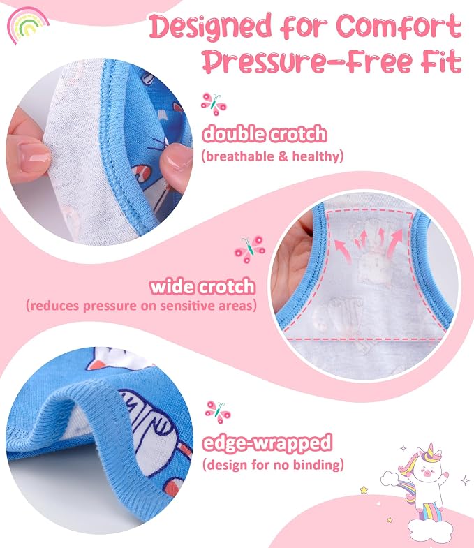 Girls and Toddlers 100% Cotton Underwear Tagless Soft Panties Size 2-3T - Image 4