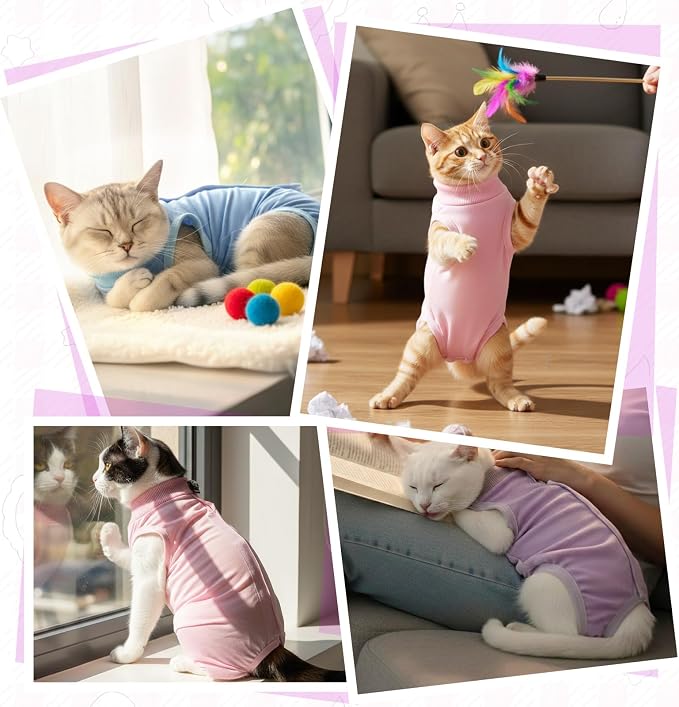 Cat Recovery Suit, Breathable Cat Onesie - Image 7