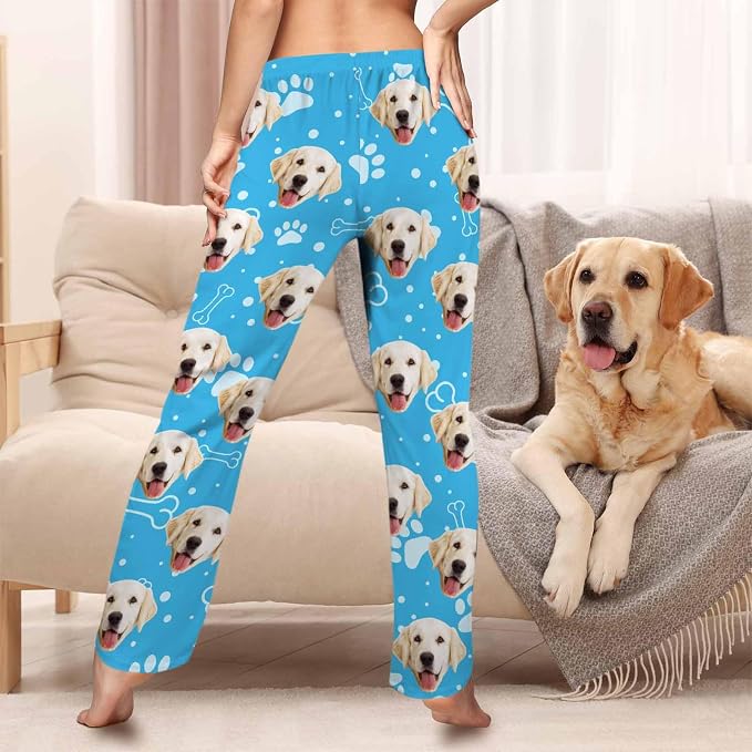 Custom Pajama Pants Women Personalized Face Pajamas Bottom Couple Pajama Pants - Image 2
