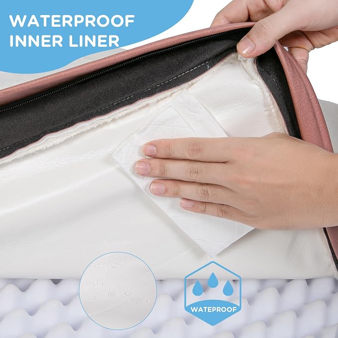 Orthopedic Dog Bed for Extra Large Dogs, Jumbo Waterproof Deluxe Plush Dog - Image 2
