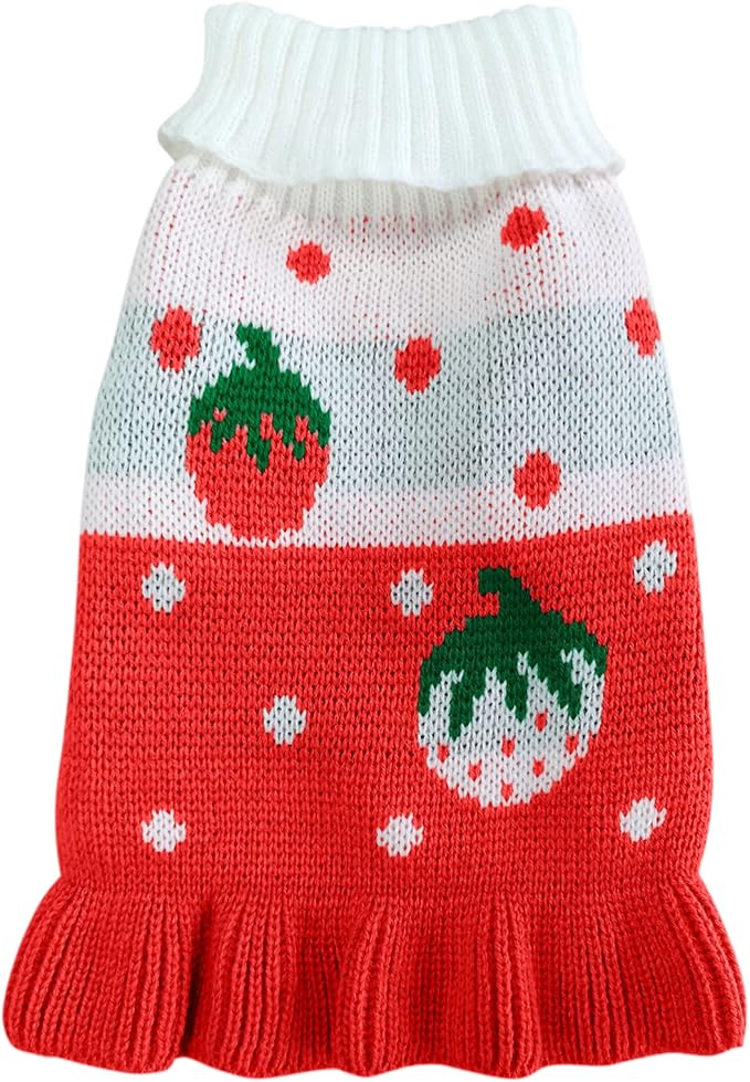 CHBORCHICEN Pet Dog Sweaters Classic Knitwear Turtleneck Winter Warm Puppy - Image 5