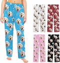 Custom Pajama Pants Women Personalized Face Pajamas Bottom Couple Pajama Pants by MYESCUSTOM