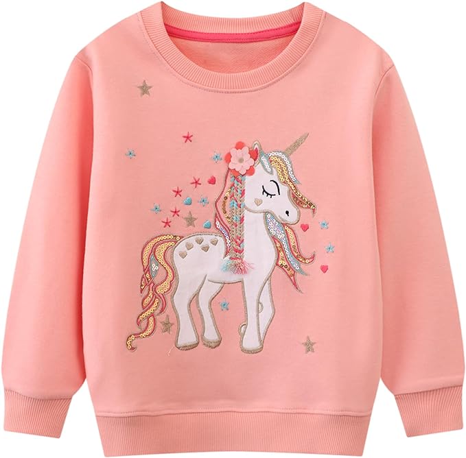 Bumeex Toddler Girl Sweatshirt Clothes Outfit, Cotton Crewneck Christmas by Bumeex
