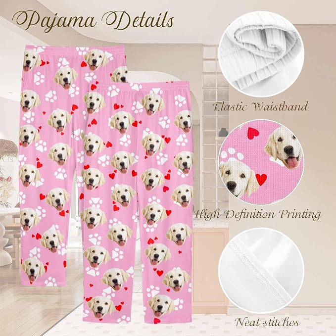 Custom Couple Pajama Pants Sock - Image 4