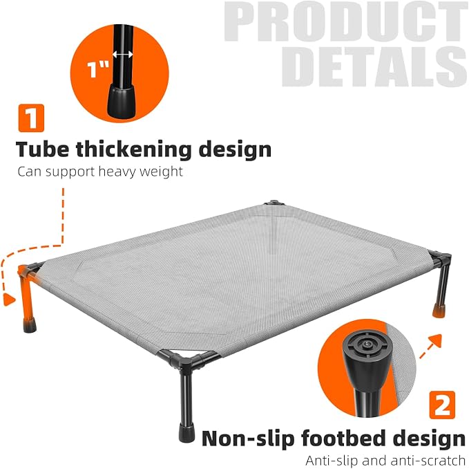 Simple Trending Raised Dog Bed for Large Dogs, Outdoor Elevated Dog Cot - Image 5