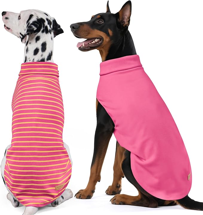 KYEESE 2Pack Dog Sweater Soft Dogs Clothes Stretchy Pets Sweatshirt Warm Pets by KYEESE