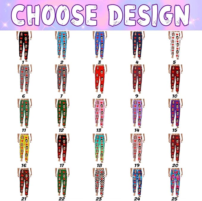 Custom Couple Pajama Pants Sock - Image 2