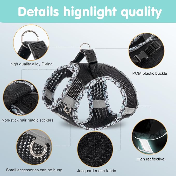 Dog Harness and Leash Set, No Pull Pet Harness - Image 3