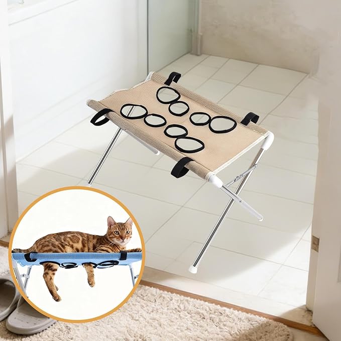 Grooming Pet Bath Stand Mesh Bathing Station, Yellow - Image 4