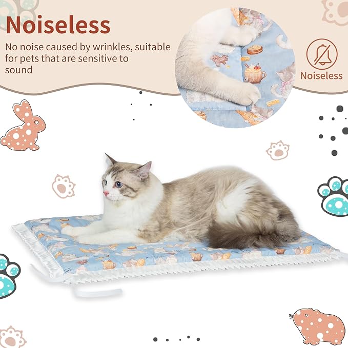 Reversible Silent Cat Bed Self Warming Pet Pad Thin Style Mat Washable Cushion - Image 2