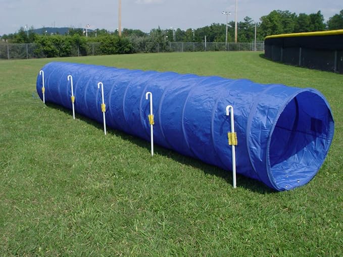 14' Dog Agility Tunnel with Stakes by Unknown