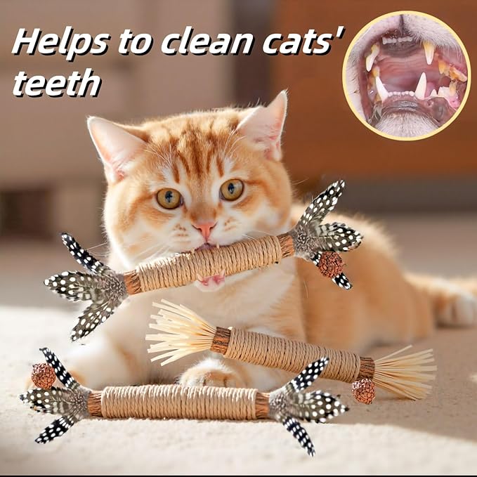 Cat Toys 12Pack Silvervine Chew Stick 12Pack Kitten Treat Catnip Toy Kitty - Image 5