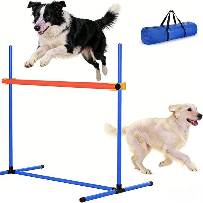 Dog Agility Equipment Set, Adjustable Jump Bars Obstacle Training Supplies PVC - Image 8