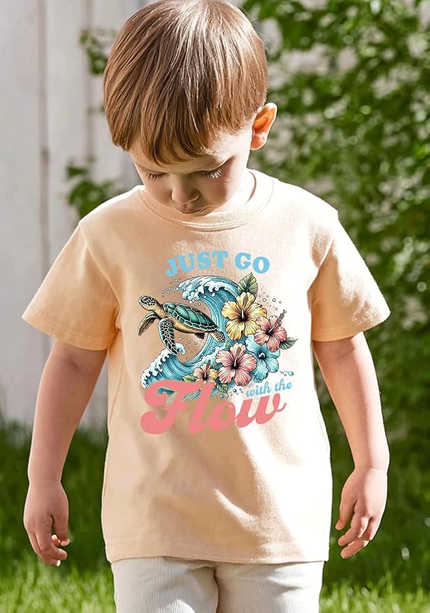 Kids Toddler Little Boys Girls T-Shirt Short Sleeve Funny Animals Graphic - Image 3