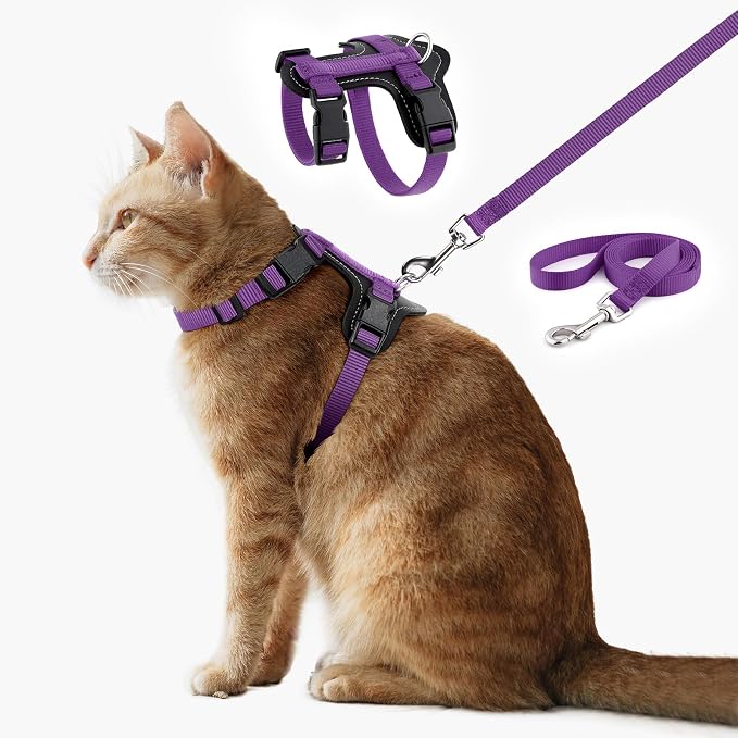 Plutus Pet Adjustable Cat Harness and Leash Set, Quick Release, Escape Proof by PLUTUSPET