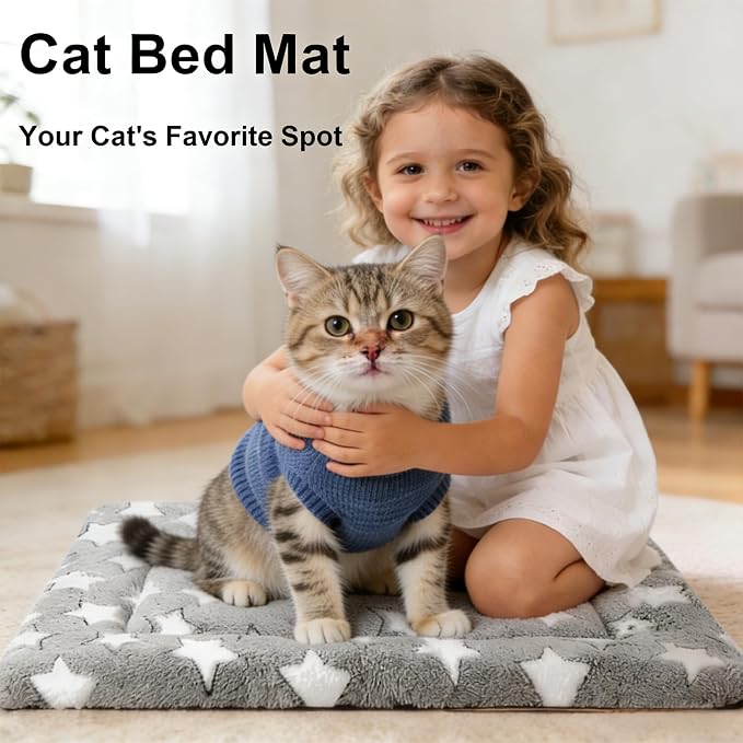 Dog Bed Mat - Soft and Comfortable Dog Kennel Cat Bed, Washable Dog Bed or Cat - Image 6