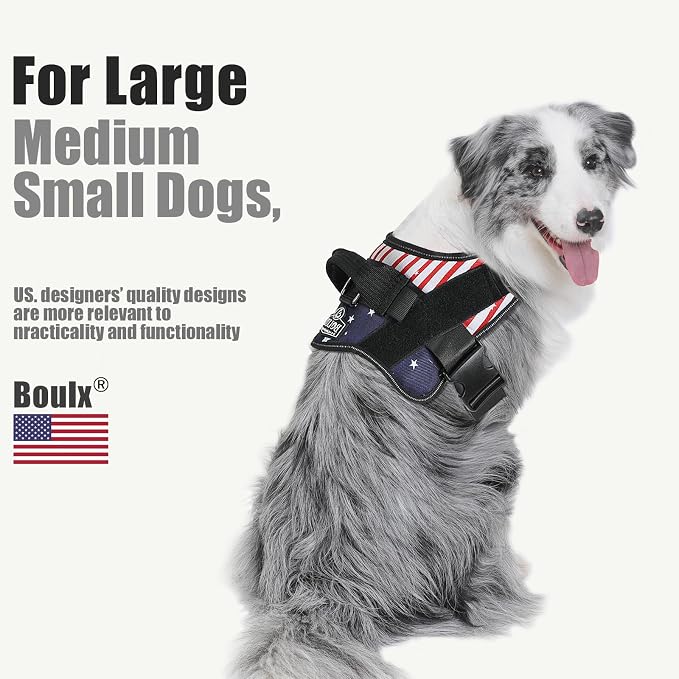 Bolux Dog Harness, No-Pull Reflective Dog Vest, Breathable Adjustable Pet - Image 4