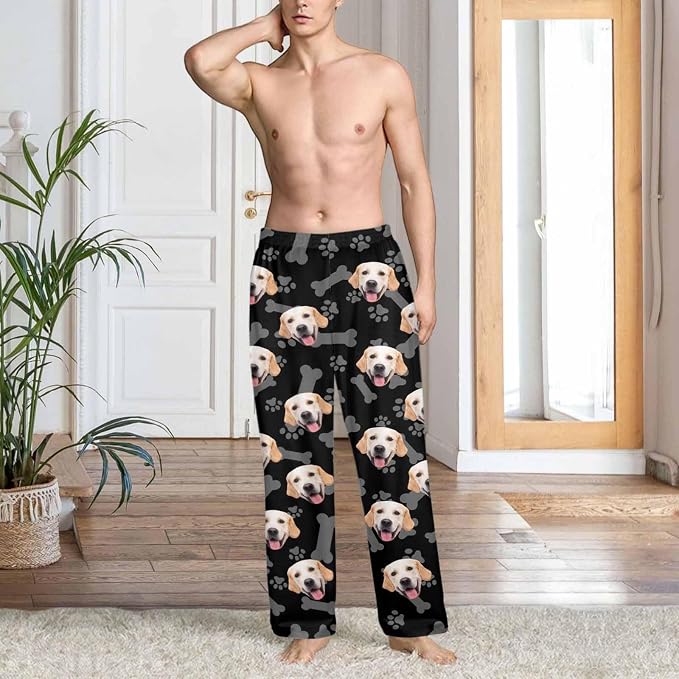 Custom Couple Pajama Pants Sock - Image 4