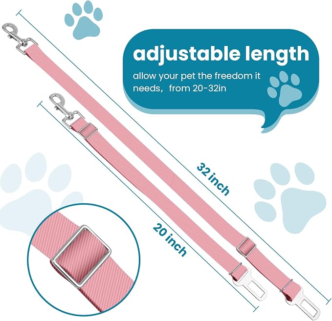 Adjustable pet cat and Dog car seat Belt The Lanyard is Flexible and Adjustable - Image 2