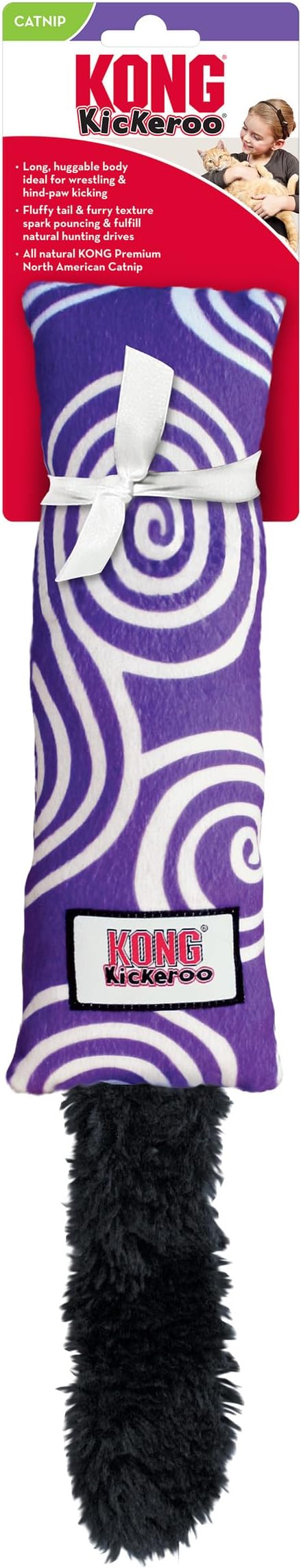 KONG Kickeroo Swirl Cat Toy – Plush - Image 4