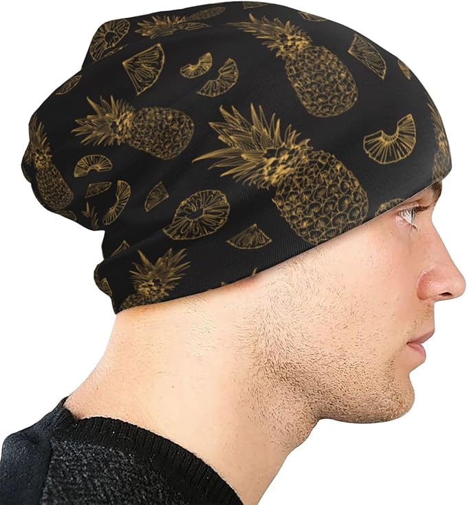 Beanie Hat Skull Cap Chemo Hat Slouchy Cap Headwear Stretch Knitted Hats - Image 6
