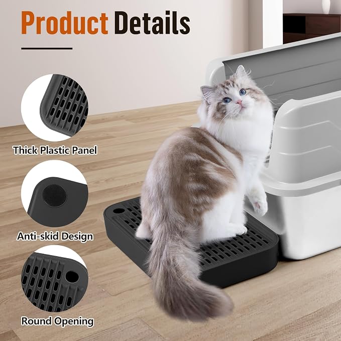 Cat Litter Box Ramp Mat with Filter Function, Cat Step Pedal Stool - Image 4
