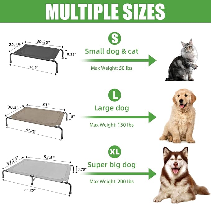 Simple Trending Raised Dog Bed for Extra Large Dogs, Waterproof XL Dog Cot - Image 7